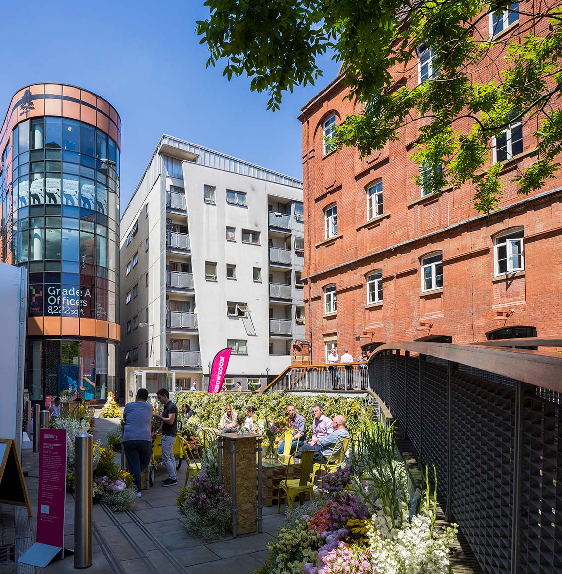 As part of Clerkenwell Design Week, we transformed the external hard cityscape frontage of our London studio into temporary garden installation for visitors to enjoy.
