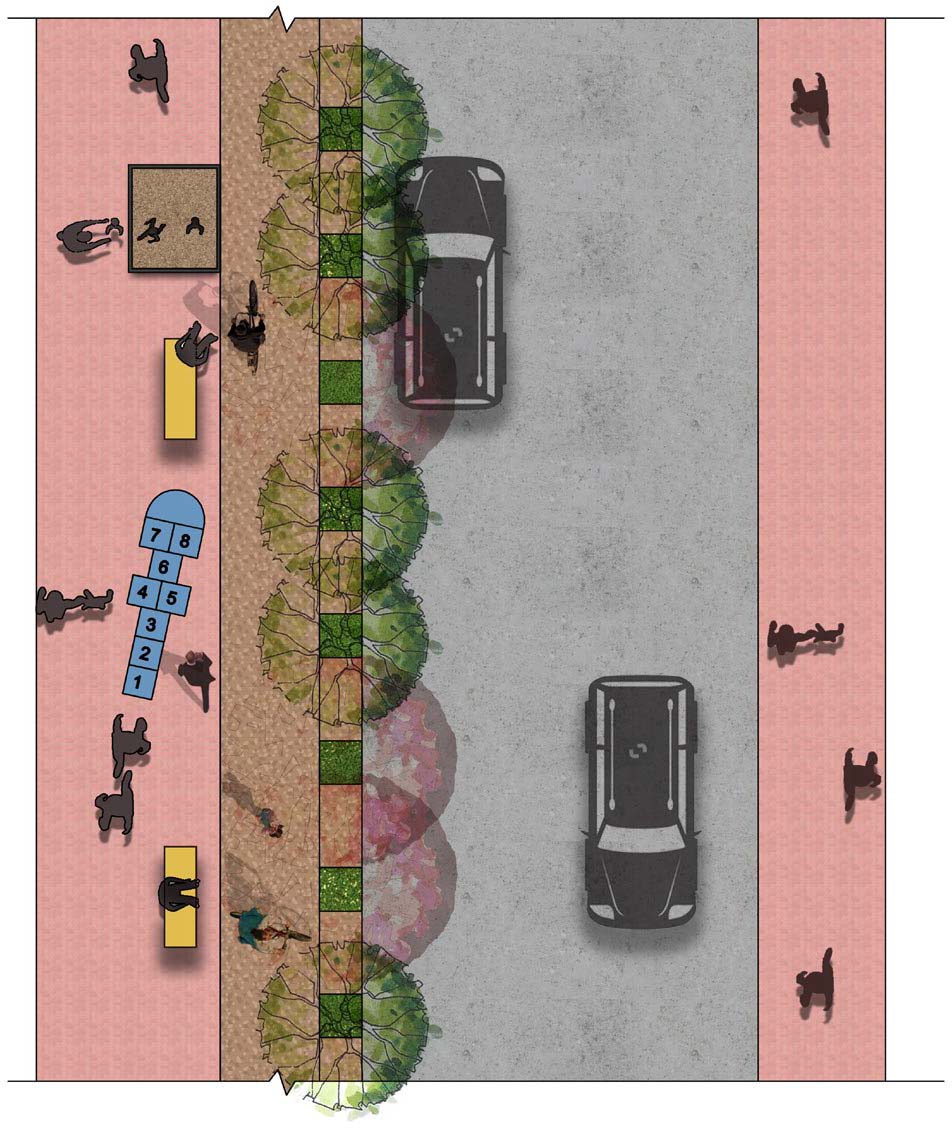 When designing urban streets, emphasis should be given to creating safe and playful spaces.