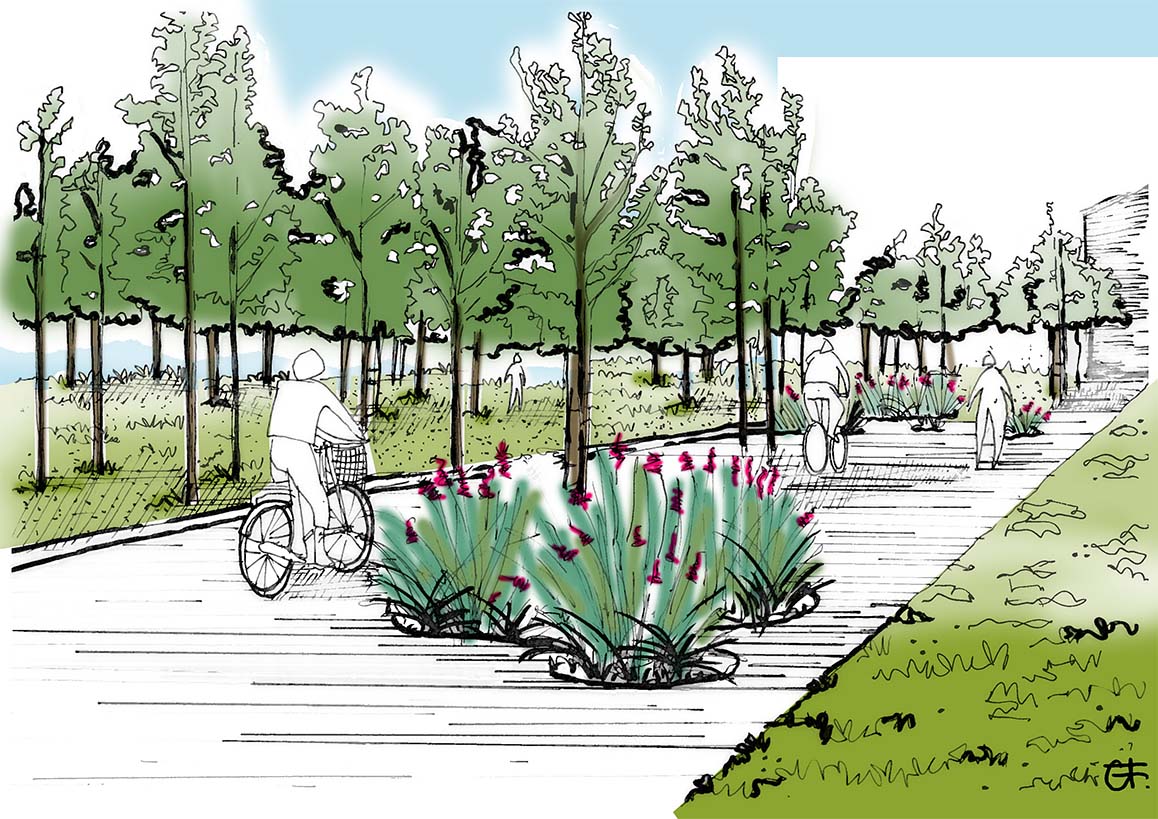 A lakeside ‘wellbeing village’ development will promote active living alongside recovery and rehabilitation care.